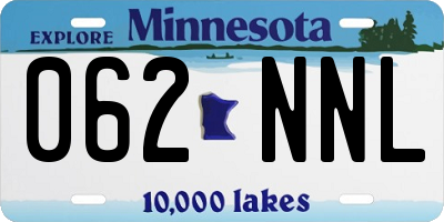 MN license plate 062NNL