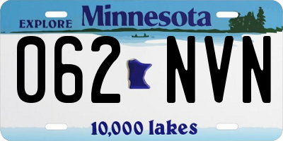 MN license plate 062NVN
