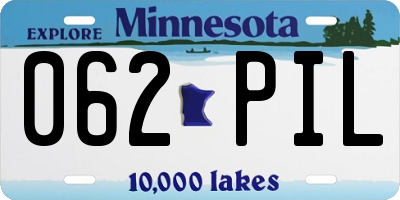 MN license plate 062PIL
