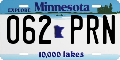 MN license plate 062PRN