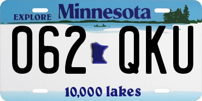 MN license plate 062QKU