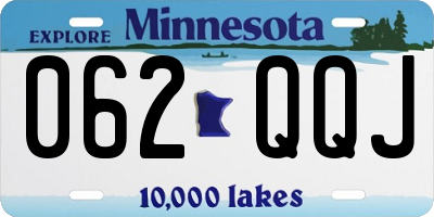 MN license plate 062QQJ