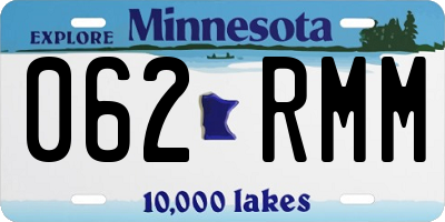 MN license plate 062RMM