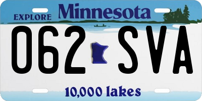 MN license plate 062SVA