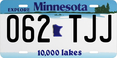 MN license plate 062TJJ