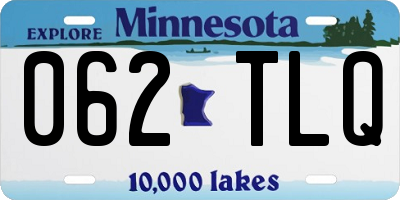 MN license plate 062TLQ