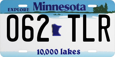 MN license plate 062TLR