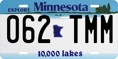 MN license plate 062TMM