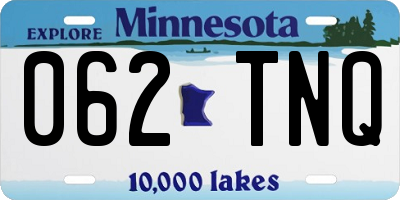 MN license plate 062TNQ