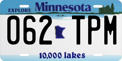 MN license plate 062TPM