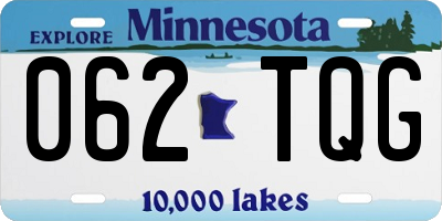 MN license plate 062TQG