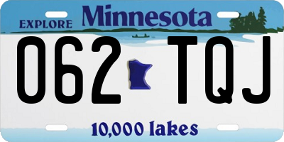 MN license plate 062TQJ