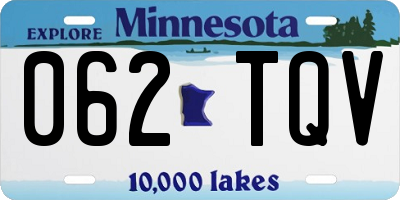 MN license plate 062TQV