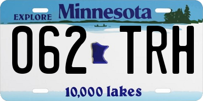 MN license plate 062TRH