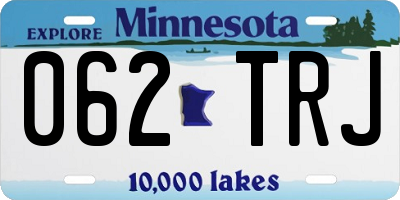 MN license plate 062TRJ