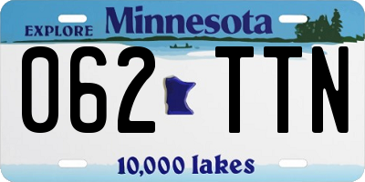 MN license plate 062TTN