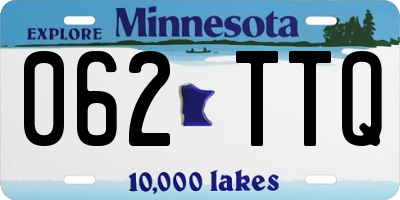 MN license plate 062TTQ