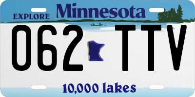 MN license plate 062TTV