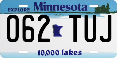MN license plate 062TUJ