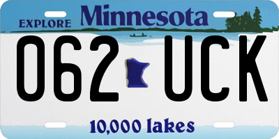 MN license plate 062UCK