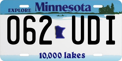 MN license plate 062UDI