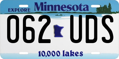 MN license plate 062UDS