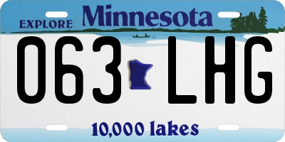 MN license plate 063LHG