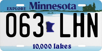 MN license plate 063LHN