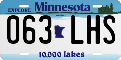 MN license plate 063LHS