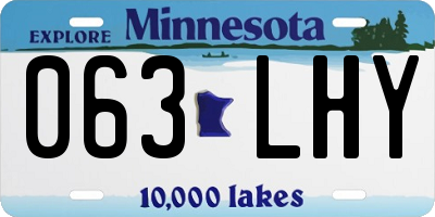 MN license plate 063LHY