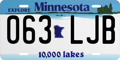 MN license plate 063LJB