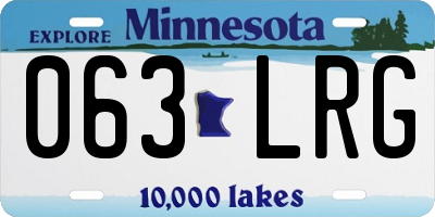 MN license plate 063LRG