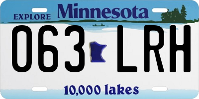 MN license plate 063LRH