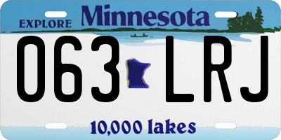 MN license plate 063LRJ