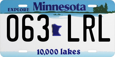 MN license plate 063LRL