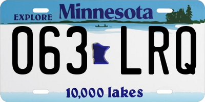 MN license plate 063LRQ