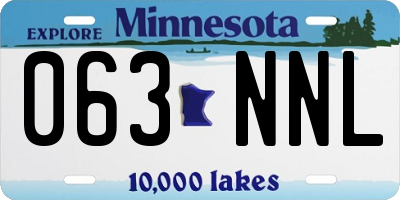 MN license plate 063NNL