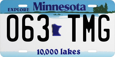 MN license plate 063TMG