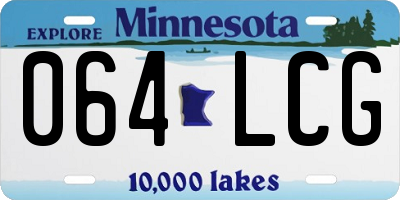 MN license plate 064LCG