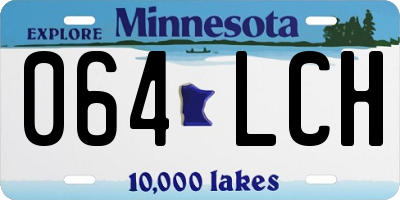 MN license plate 064LCH