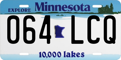 MN license plate 064LCQ