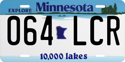 MN license plate 064LCR