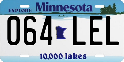 MN license plate 064LEL