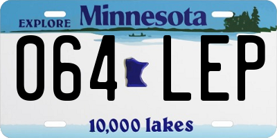 MN license plate 064LEP