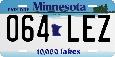 MN license plate 064LEZ