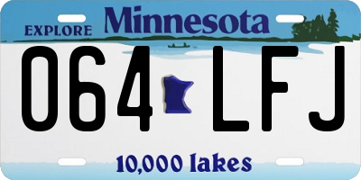 MN license plate 064LFJ