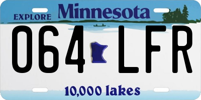 MN license plate 064LFR