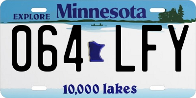 MN license plate 064LFY