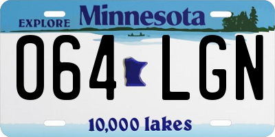 MN license plate 064LGN