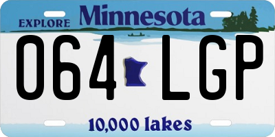 MN license plate 064LGP
